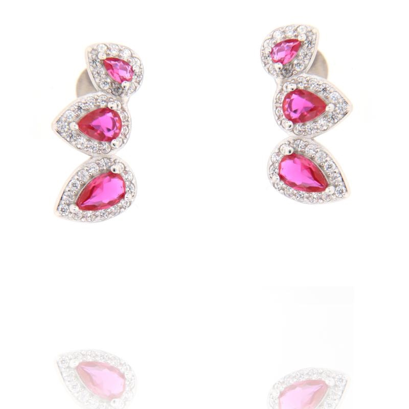 ORECCHINO ARGENTO ZIRCONE 3PZ
