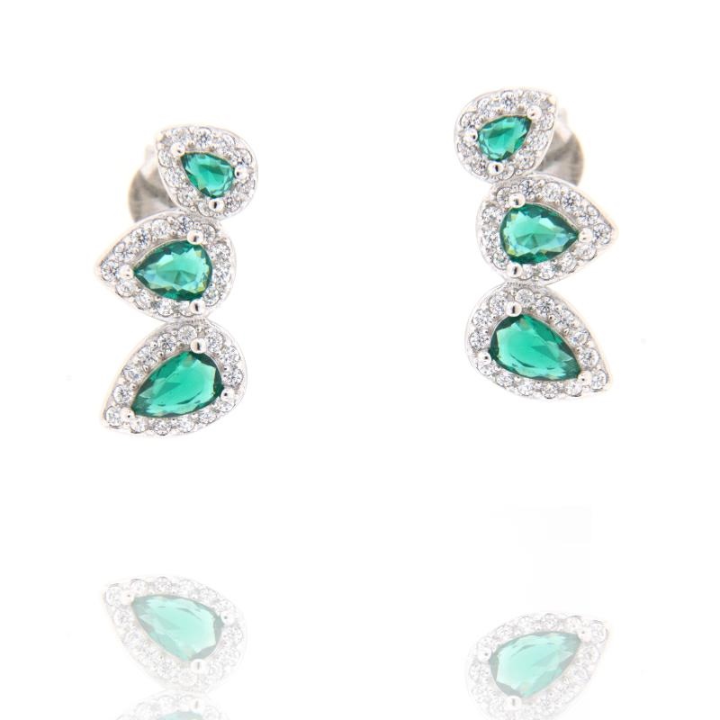 ORECCHINO ARGENTO ZIRCONE 3PZ