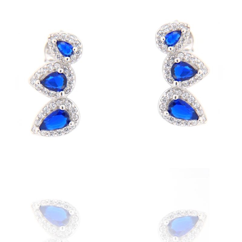 ORECCHINO ARGENTO ZIRCONE 3PZ