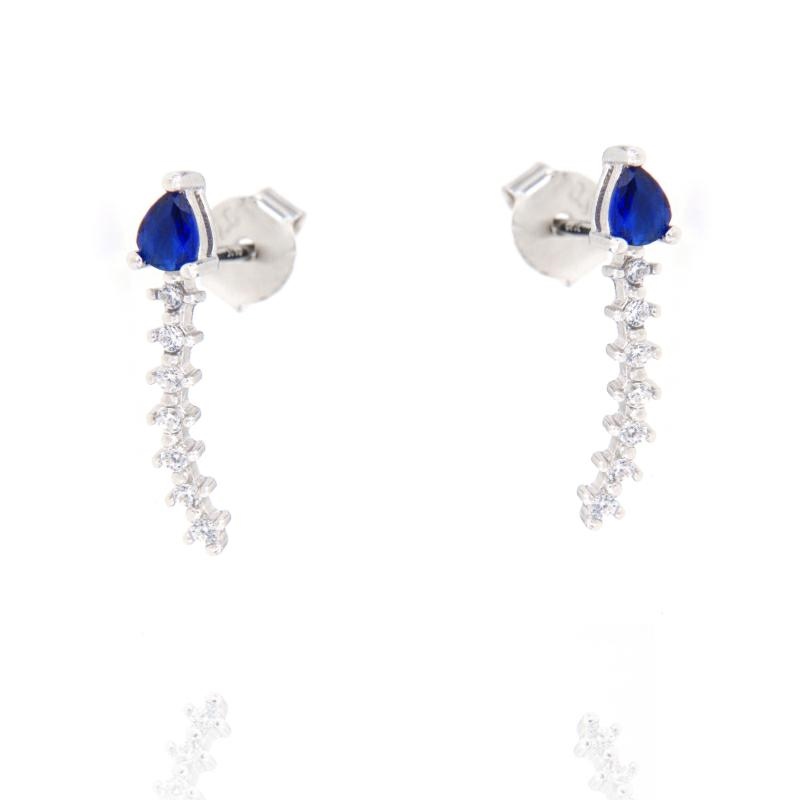 ORECCHINO ARGENTO ZIRCONE 3PZ