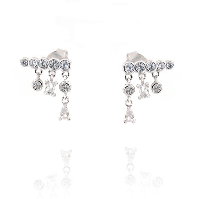 ORECCHINO ARGENTO ZIRCONE 3PZ