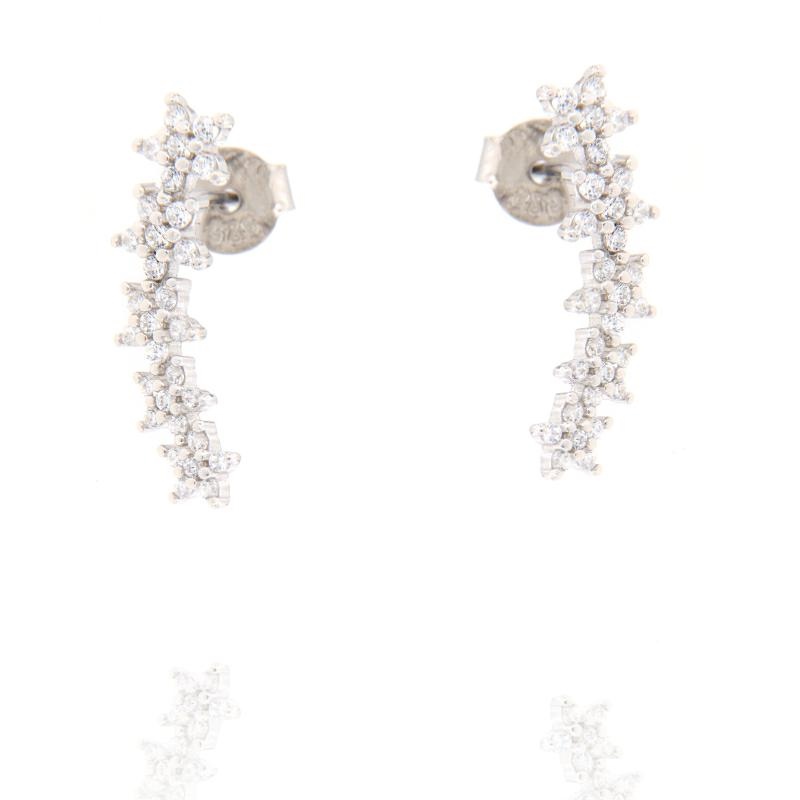 ORECCHINO ARGENTO ZIRCONE 3PZ