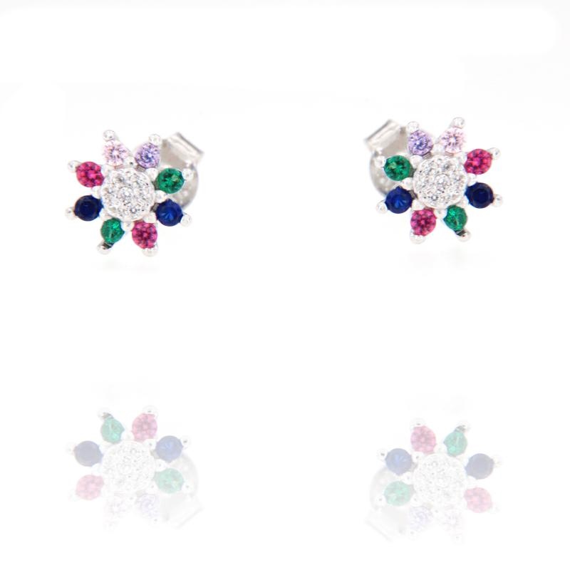 ORECCHINO ARGENTO ZIRCONE 3PZ