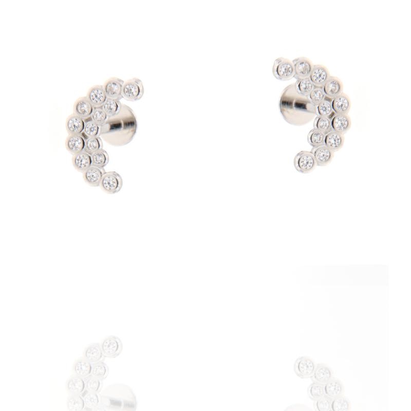 PIERCING ARGENTO ZIRCONE 3PZ