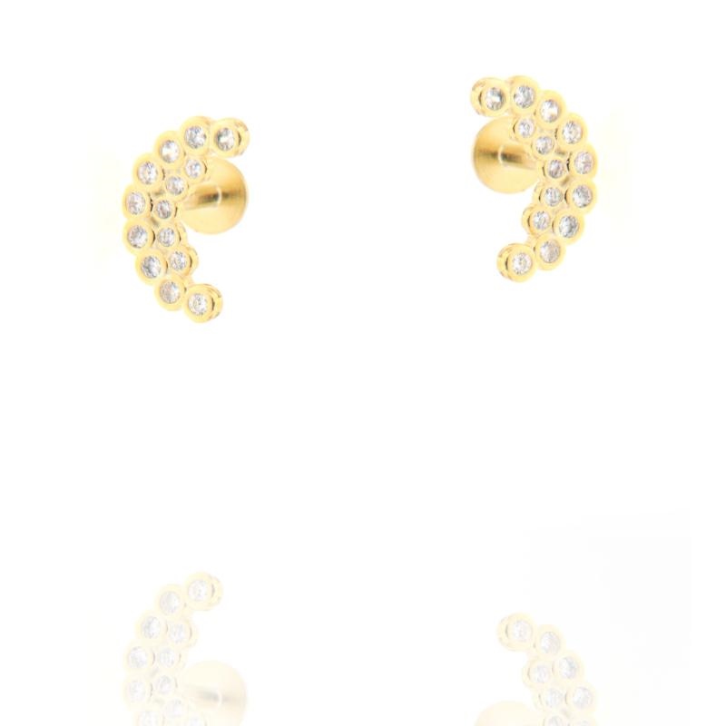 PIERCING ARGENTO ZIRCONE 3PZ