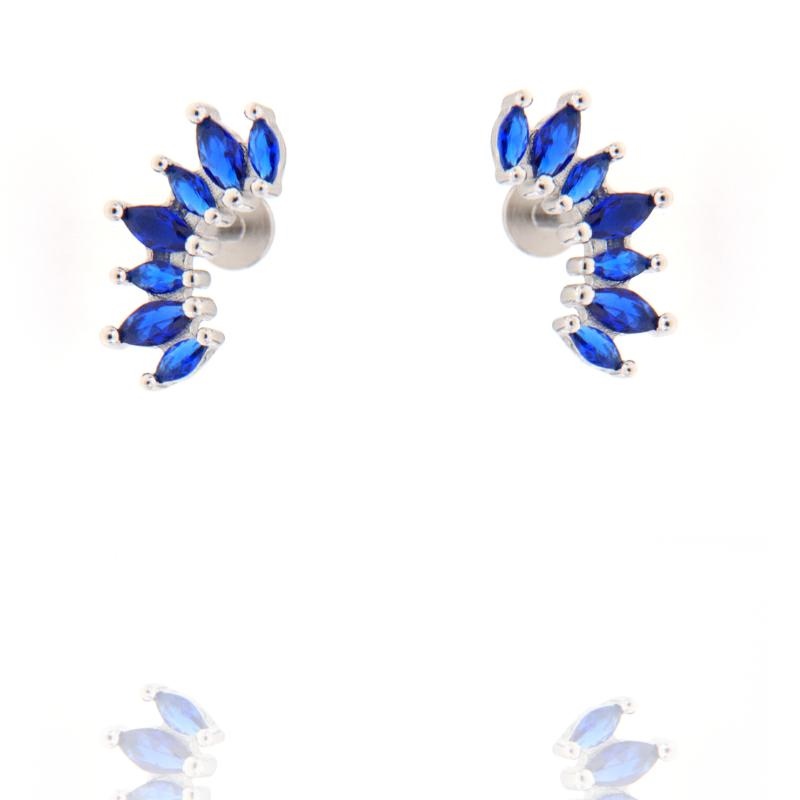 PIERCING ARGENTO ZIRCONE 3PZ