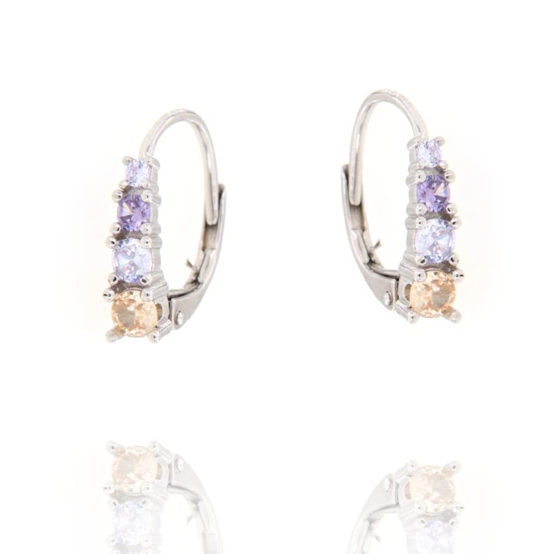 ORECCHINO ARGENTO ZIRCONE 3PZ