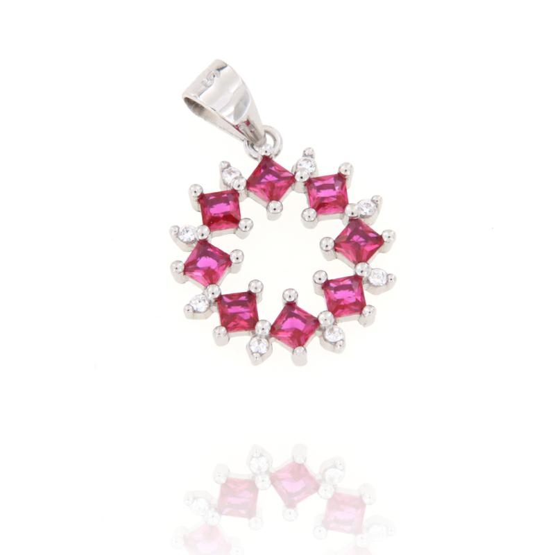 CIONDOLO ARGENTO ZIRCONE