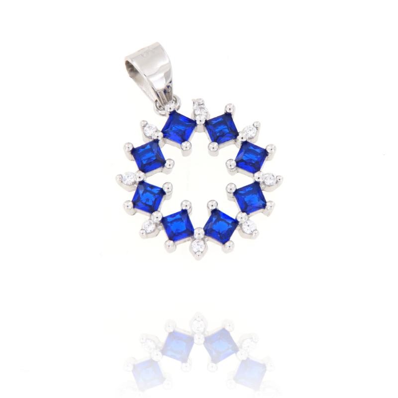 CIONDOLO ARGENTO ZIRCONE
