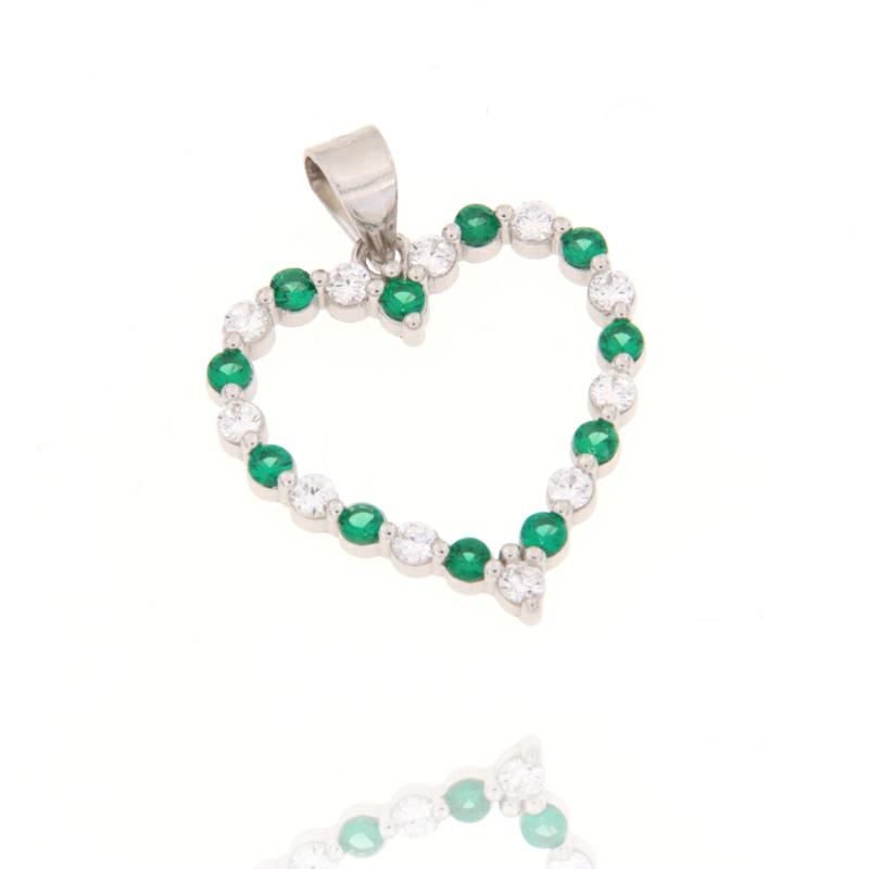 CIONDOLO ARGENTO ZIRCONE
