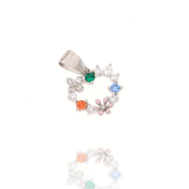 CIONDOLO ARGENTO ZIRCONE