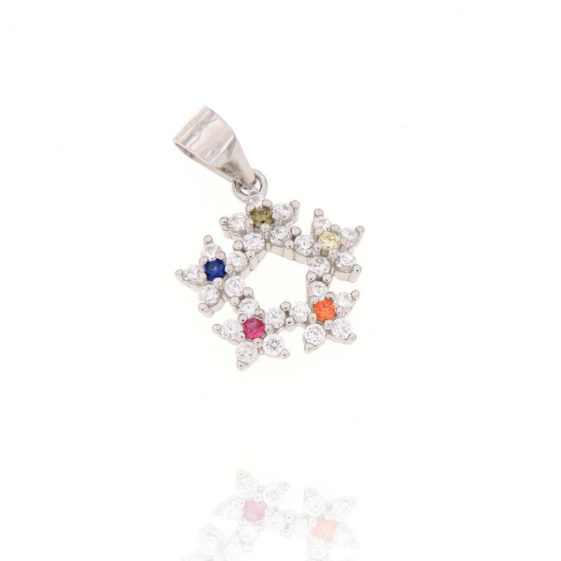 CIONDOLO ARGENTO ZIRCONE