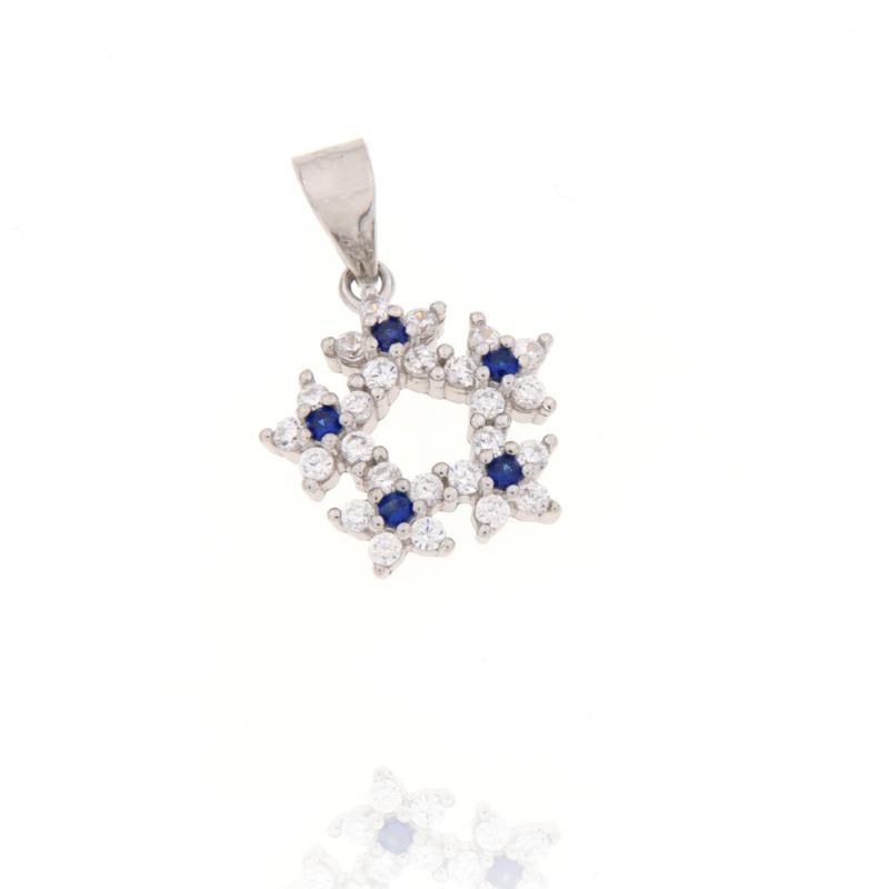 CIONDOLO ARGENTO ZIRCONE