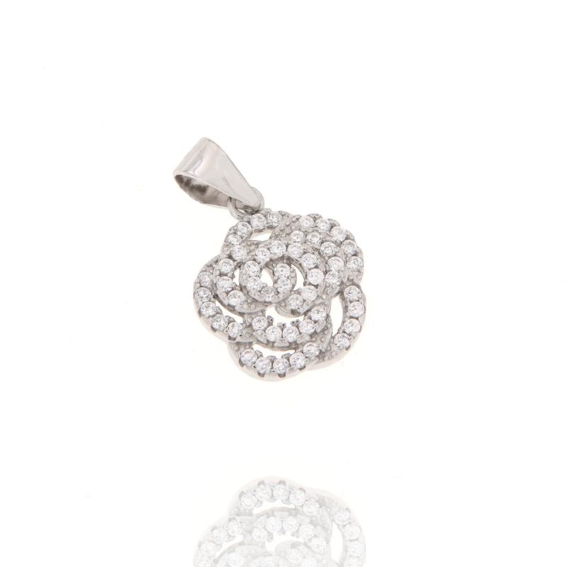 CIONDOLO ARGENTO ZIRCONE