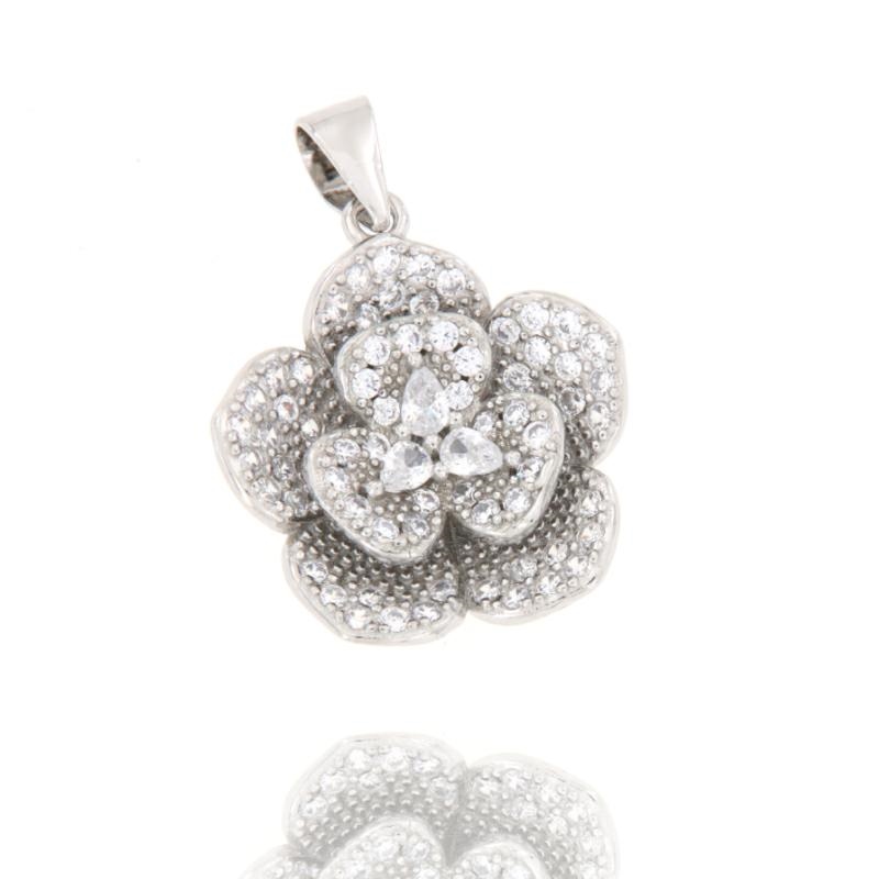 CIONDOLO ARGENTO ZIRCONE