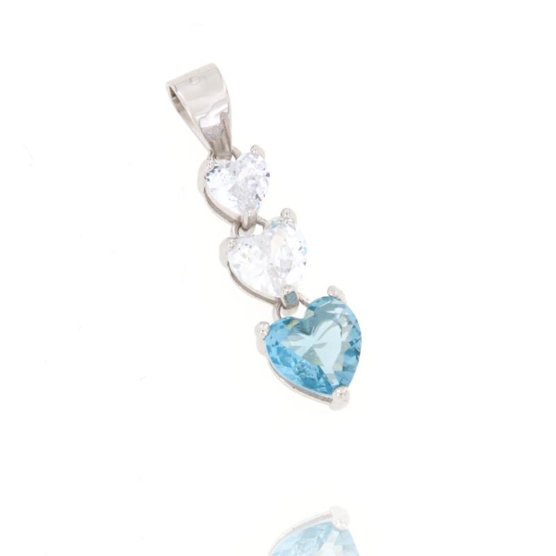 CIONDOLO ARGENTO ZIRCONE