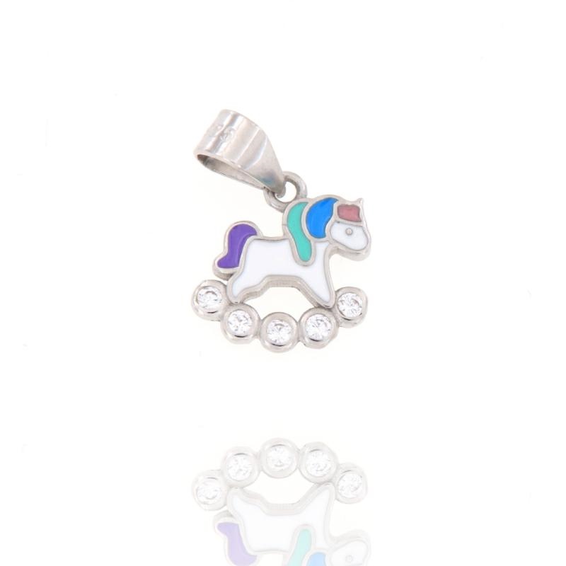 CIONDOLO ARGENTO ZIRCONE
