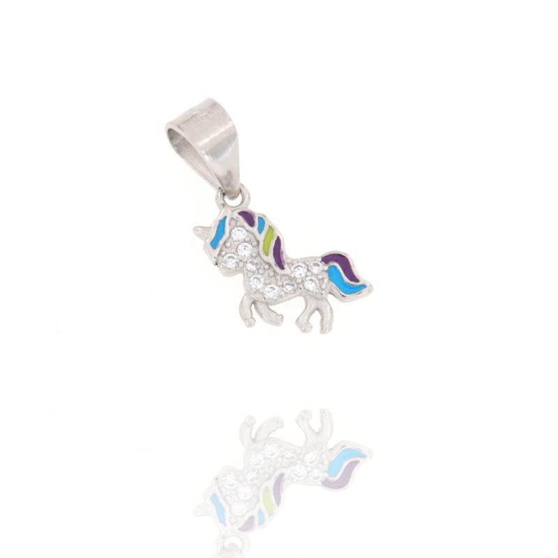 CIONDOLO ARGENTO ZIRCONE