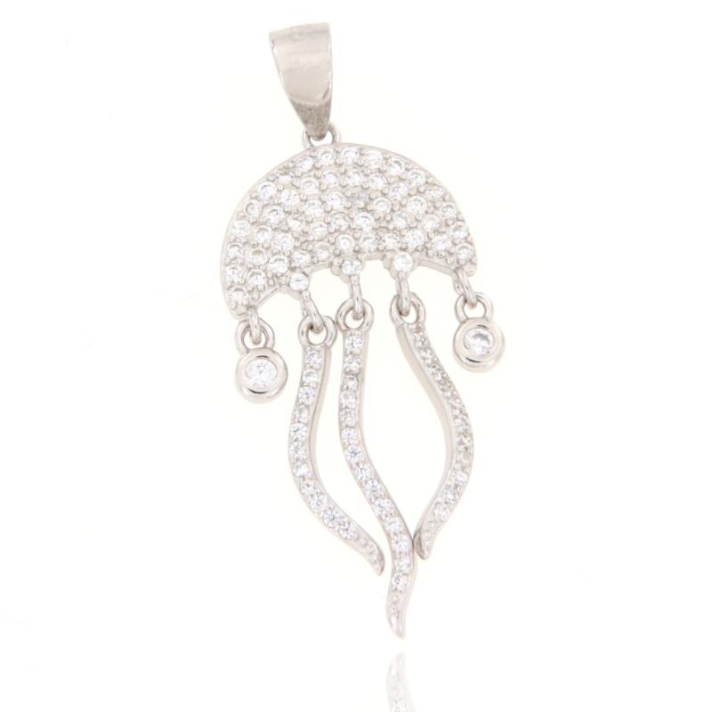 CIONDOLO ARGENTO ZIRCONE