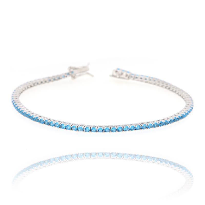 BRACCIALE ARGENTO ZIRCONE TENNIS