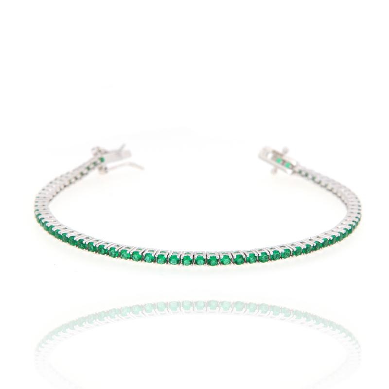 BRACCIALE ARGENTO ZIRCONE TENNIS