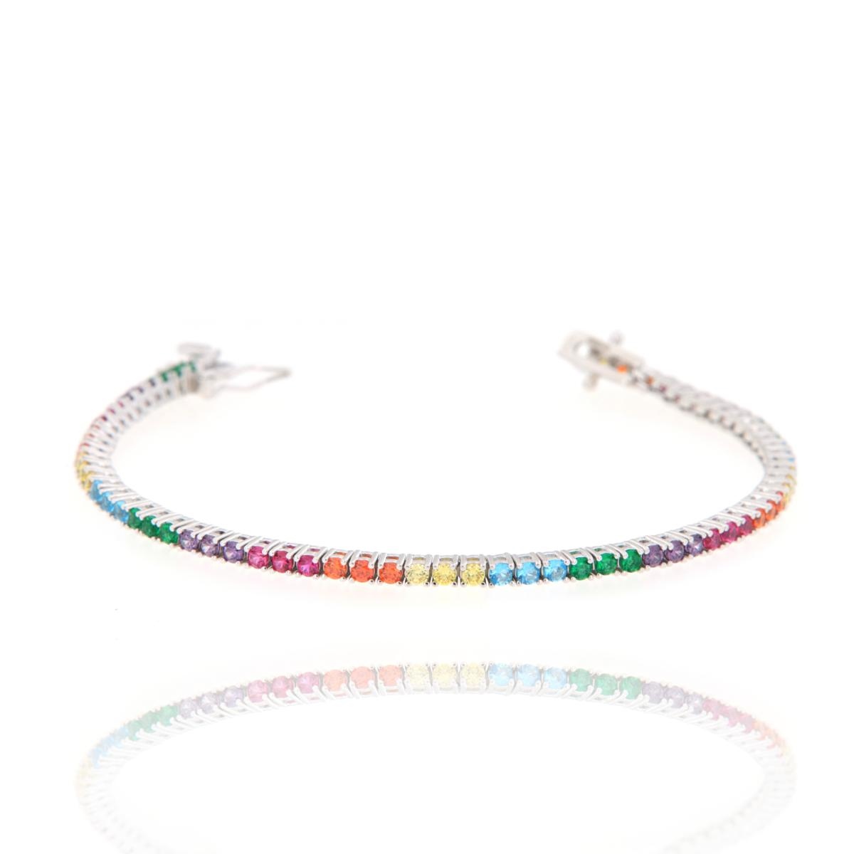BRACCIALE ARGENTO ZIRCONE TENNIS