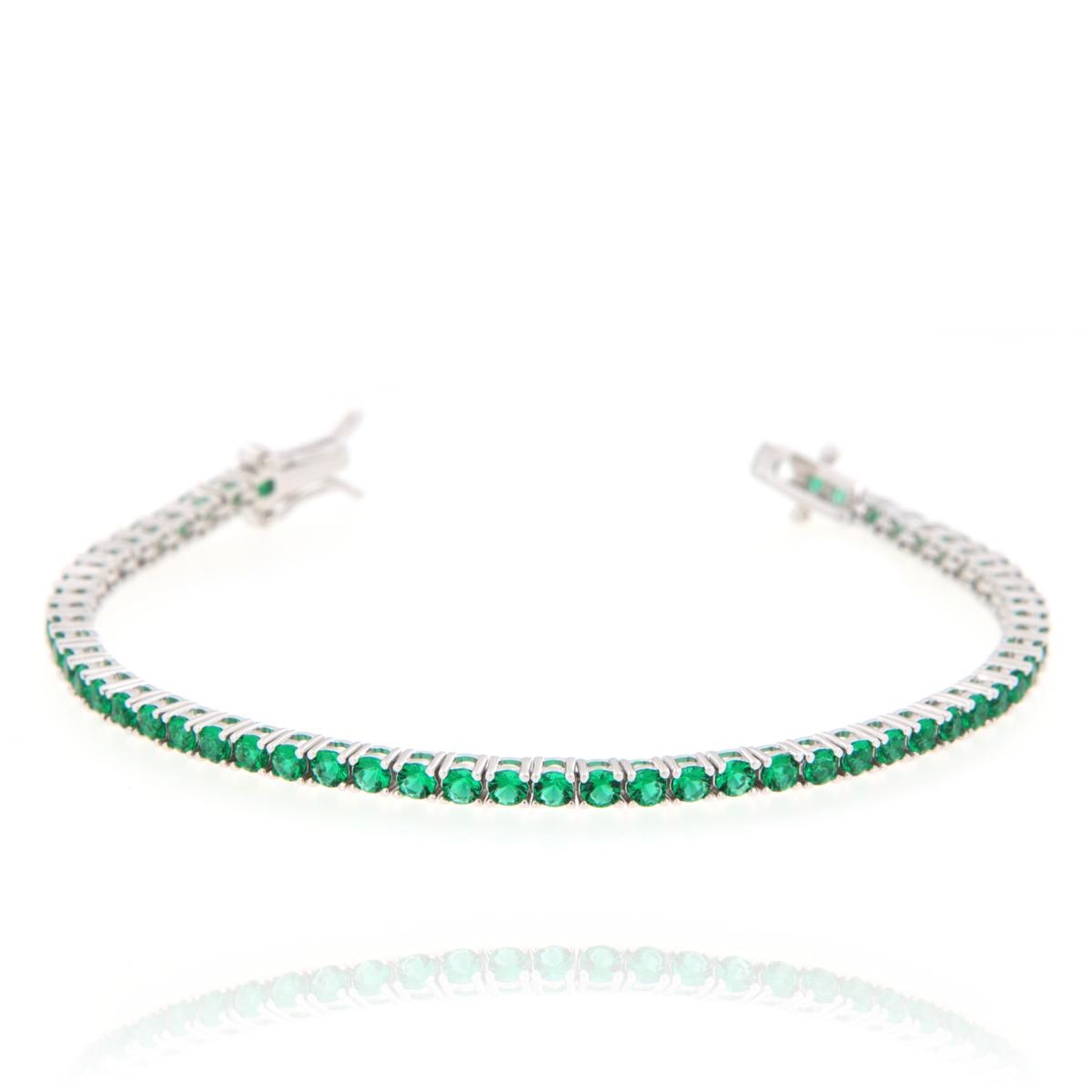 BRACCIALE ARGENTO ZIRCONE TENNIS