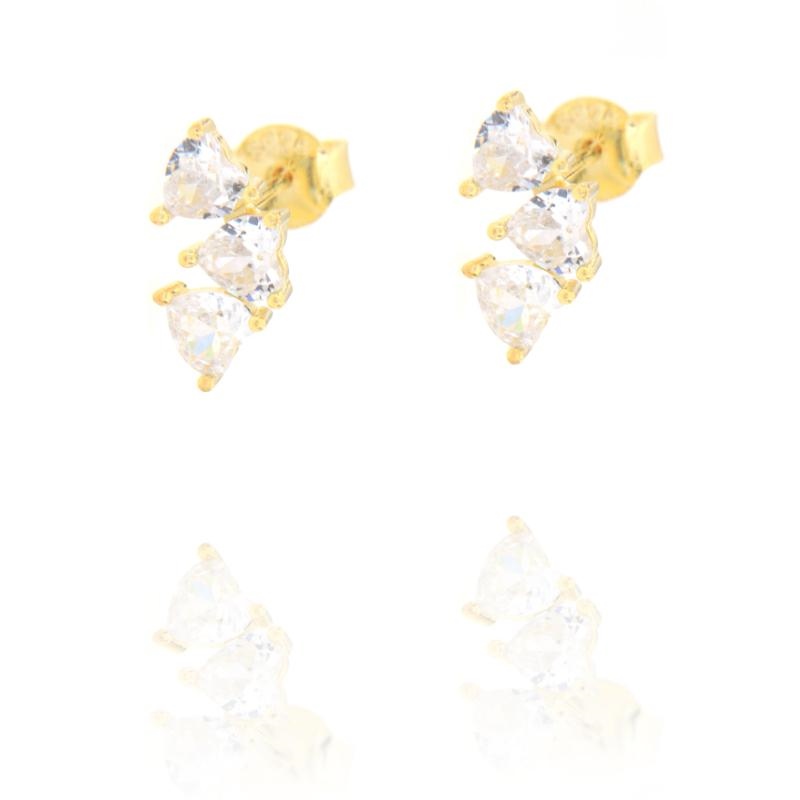 ORECCHINO ARGENTO ZIRCONE 3PZ