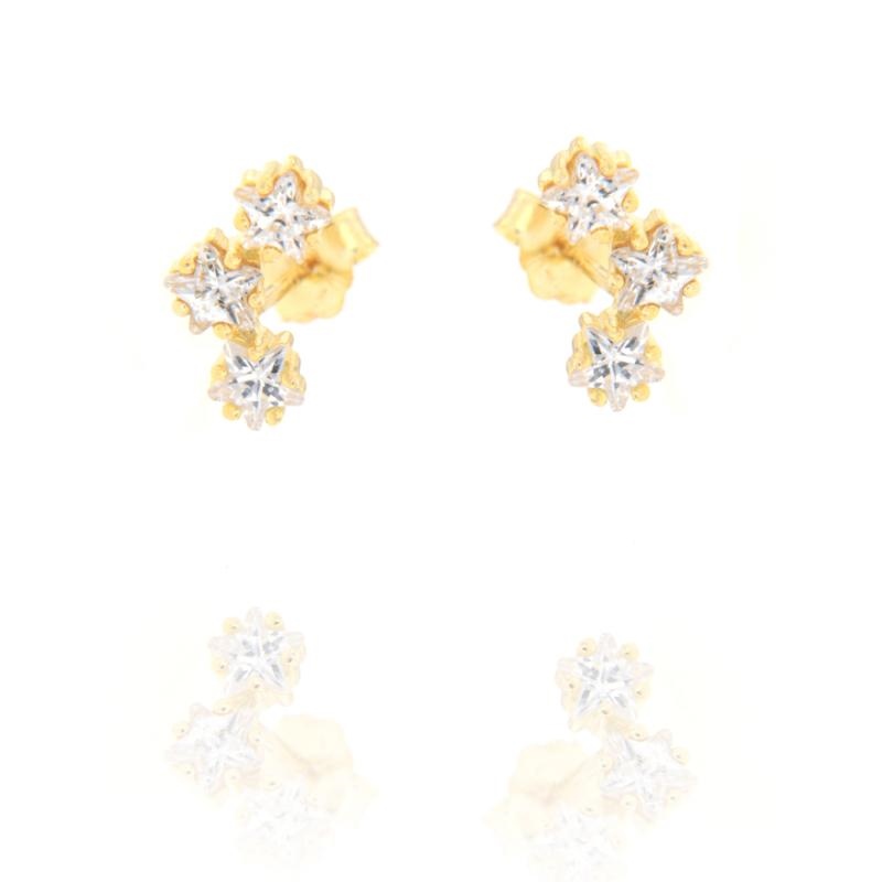 ORECCHINO ARGENTO ZIRCONE 3PZ