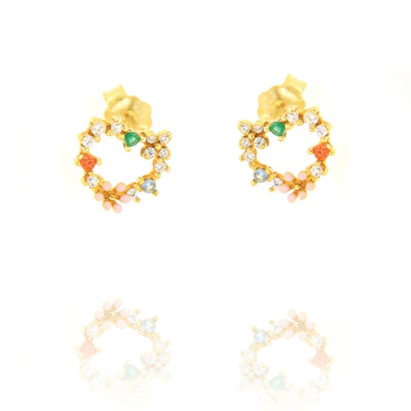 ORECCHINO ARGENTO ZIRCONE 3PZ