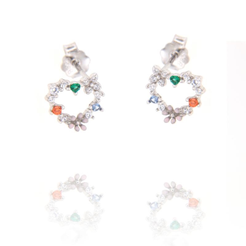 ORECCHINO ARGENTO ZIRCONE 3PZ