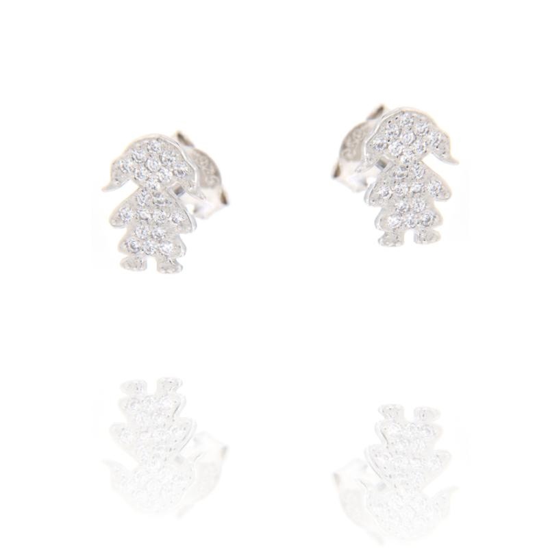 ORECCHINO ARGENTO ZIRCONE 3PZ