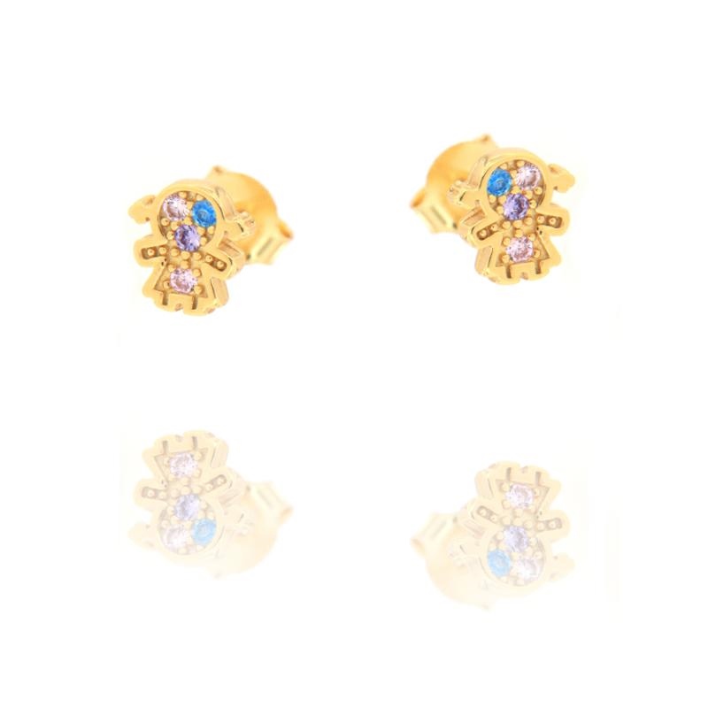 ORECCHINO ARGENTO ZIRCONE 3PZ