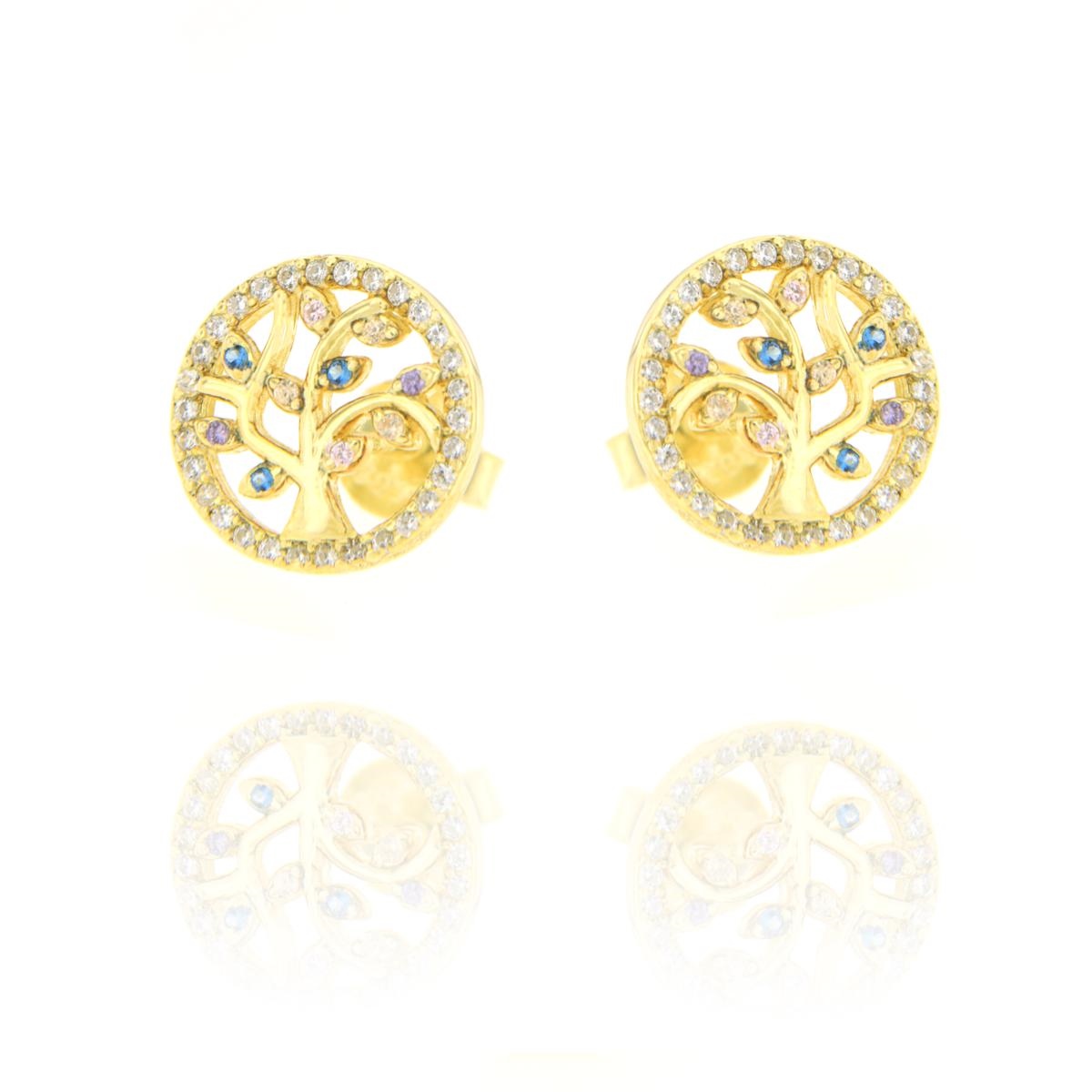 ORECCHINO ARGENTO ZIRCONE 3PZ
