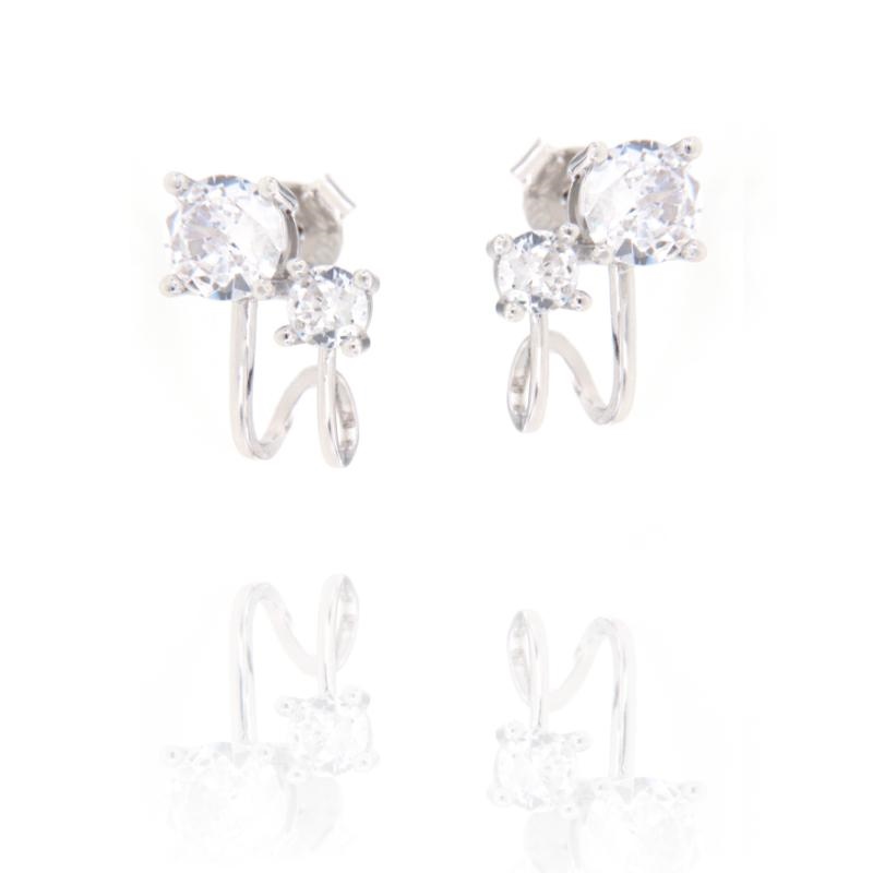 ORECCHINO ARGENTO ZIRCONE 3PZ