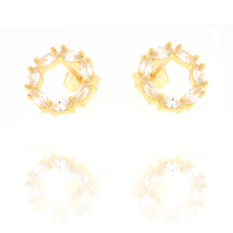 ORECCHINO ARGENTO ZIRCONE 3PZ
