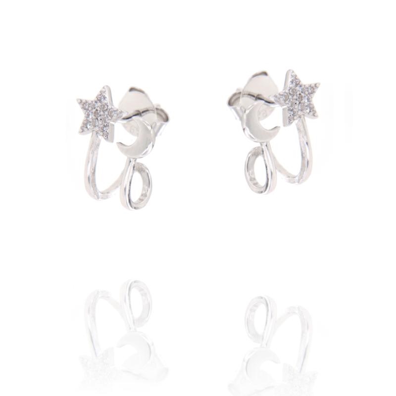 ORECCHINO ARGENTO ZIRCONE 3PZ