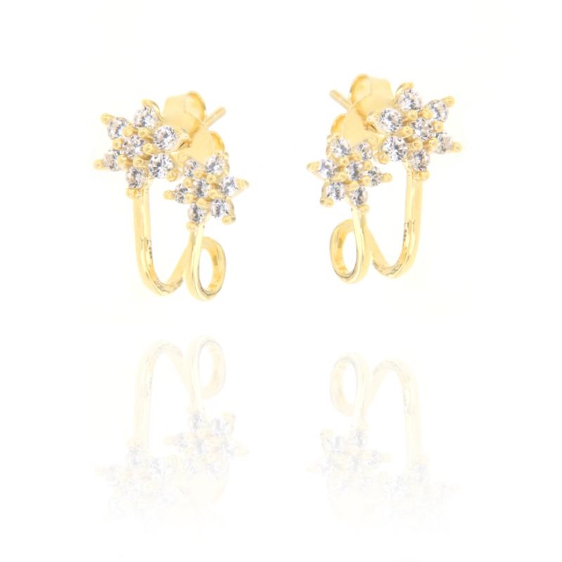 ORECCHINO ARGENTO ZIRCONE 3PZ