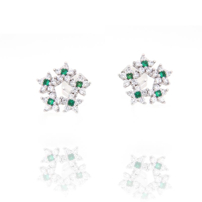 ORECCHINO ARGENTO ZIRCONE 3PZ