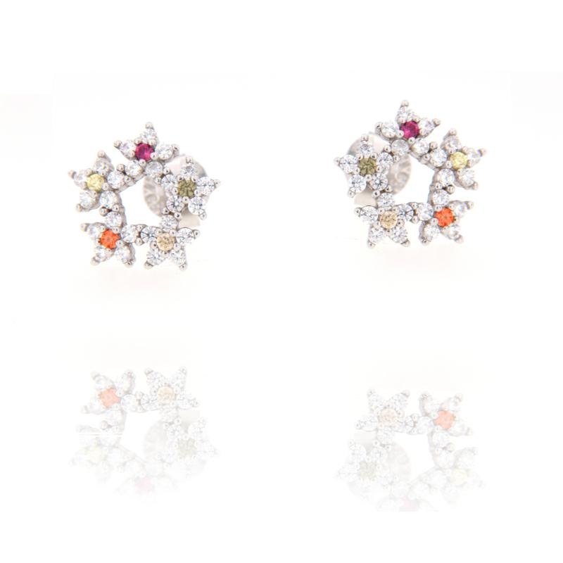 ORECCHINO ARGENTO ZIRCONE 3PZ