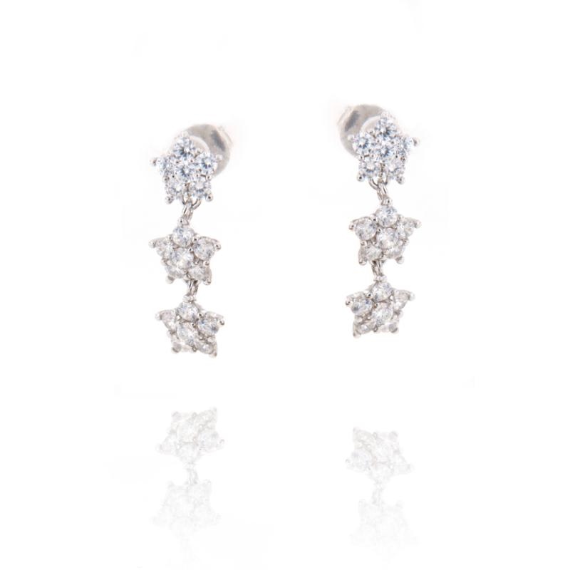 ORECCHINO ARGENTO ZIRCONE 3PZ