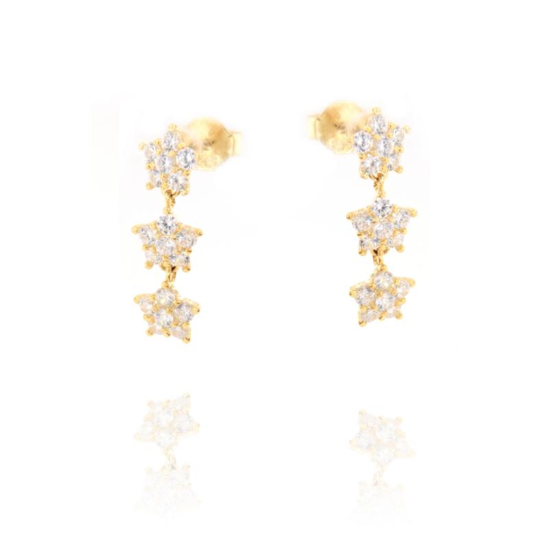 ORECCHINO ARGENTO ZIRCONE 3PZ