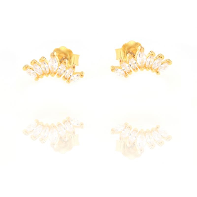 ORECCHINO ARGENTO ZIRCONE 3PZ