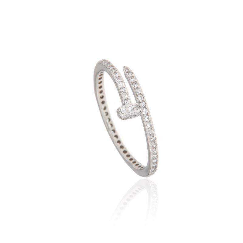 ANELLO ARGENTO ZIRCONE (F) (R)