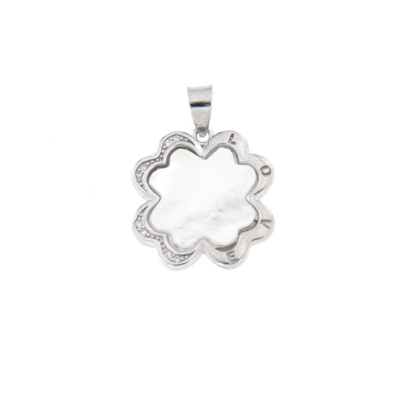 CIONDOLO ARGENTO ZIRCONE