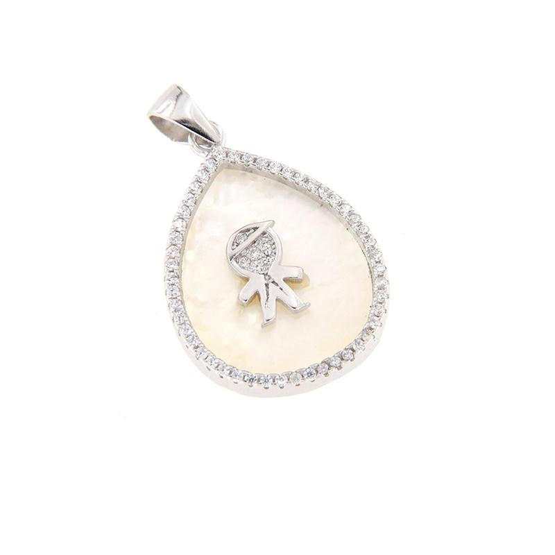 CIONDOLO ARGENTO ZIRCONE