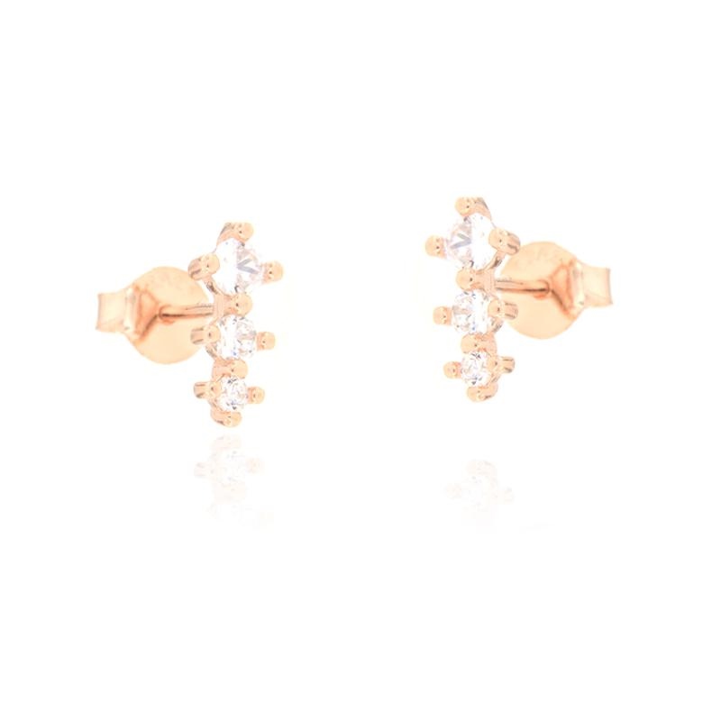 ORECCHINO ARGENTO ZIRCONE 3PZ