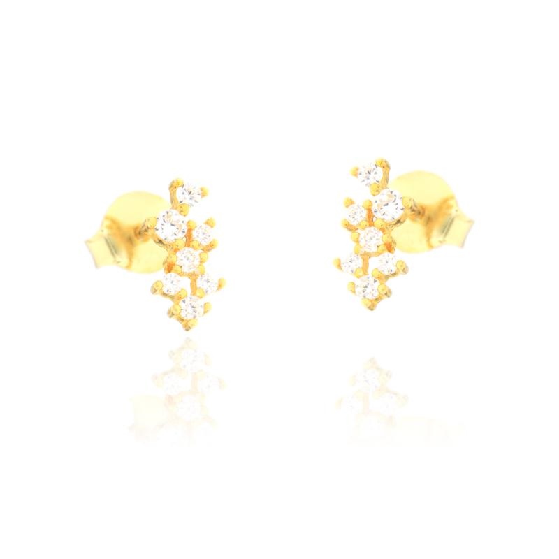 ORECCHINO ARGENTO ZIRCONE 3PZ