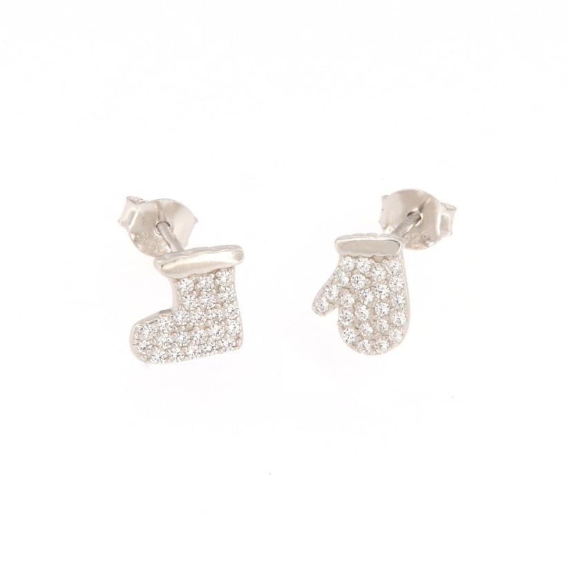 ORECCHINO ARGENTO ZIRCONE 3PZ