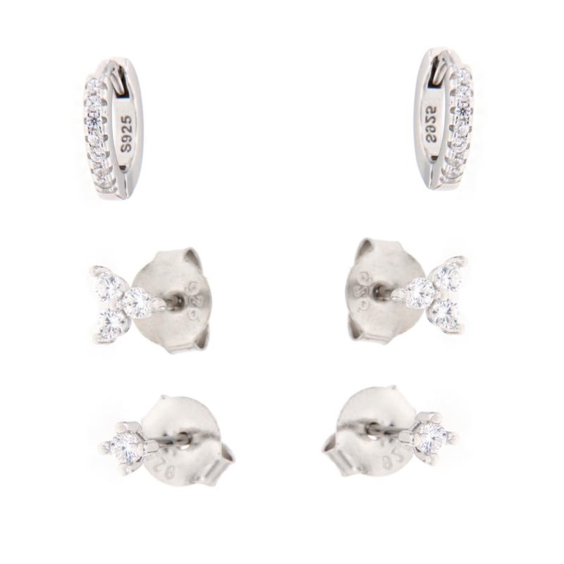 ORECCHINO ARGENTO ZIRCONE 2PZ